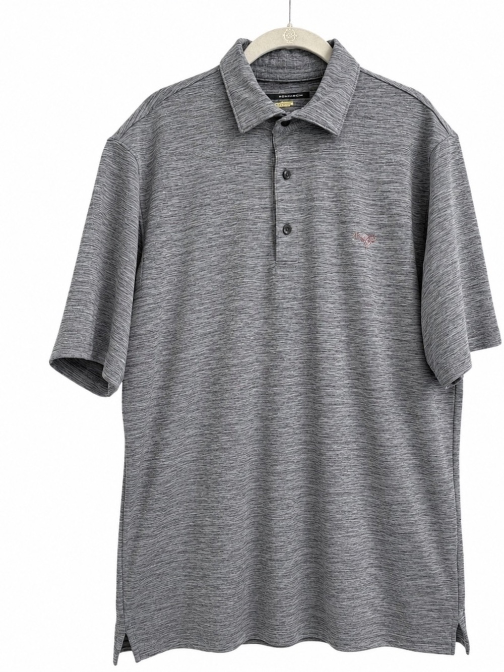 Greg Norman Play Dry Men's Gray Heathered Polo Shirt L - Picture 3 of 11